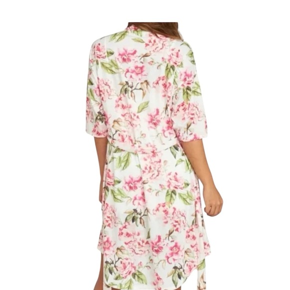 Show Me Your Mumu Brie Floral Robe Print Belted Short Sleeve Cardigan One Size - Picture 2 of 7